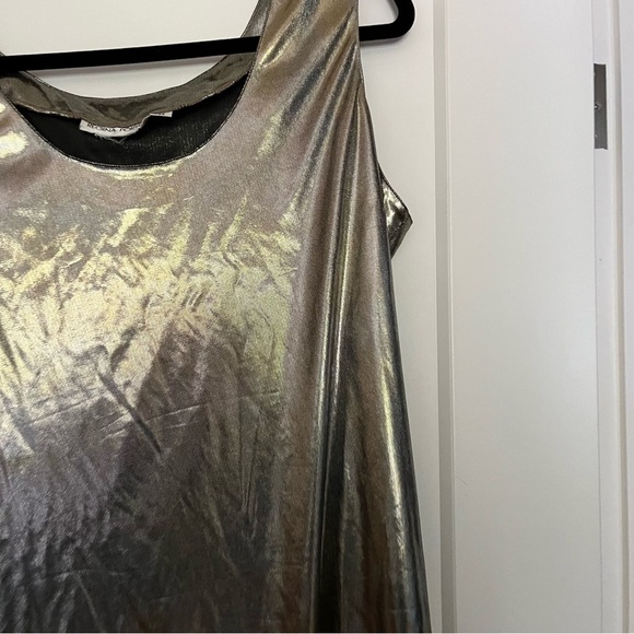 Vintage Regina Porter Gold Lame Tank Top - Picture 4 of 6